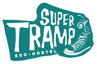 Logo header supertramp hostel and travel agency