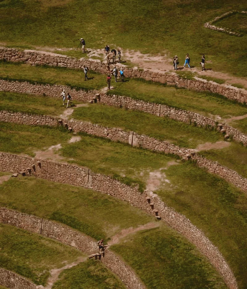 Sector en Moray ubicada en Cusco Perú.